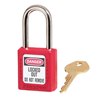 Masterlock Padlock Model No. 410RED